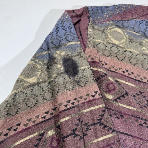 Cabela's Deerskin Soft Chamois Aztec Long Sleeve Button Up Shirt Men's XL - Picture 6 of 11